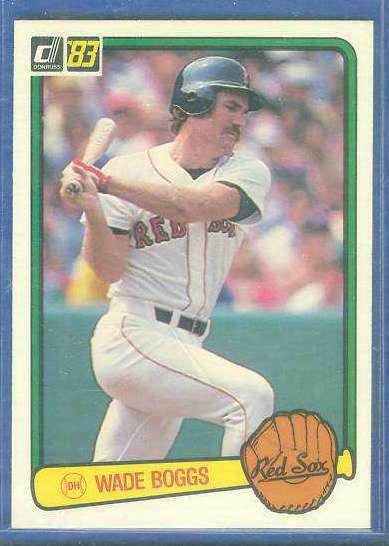 1983 Donruss #586 Wade Boggs ROOKIE (HALL-of-FAMER) (Red Sox) Baseball cards value