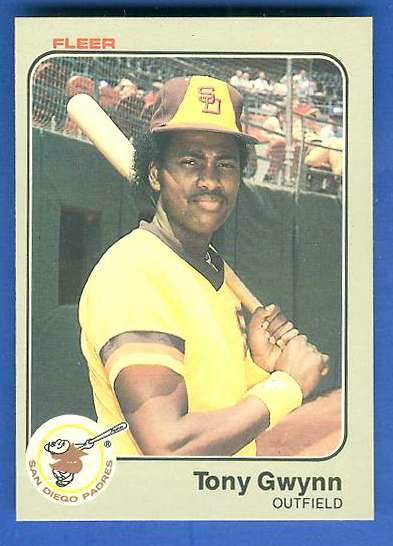 1983 Fleer #360 Tony Gwynn ROOKIE (HALL-of-FAMER) (Padres) Baseball cards value