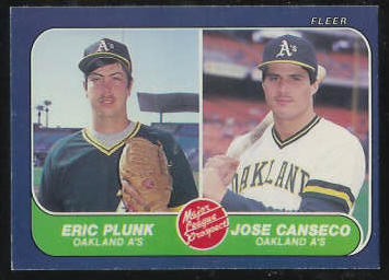 Jose Canseco - 1986 Fleer #649 ROOKIE (A's) Baseball cards value