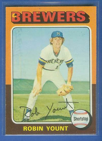 1975 Topps #223 Robin Yount ROOKIE [#c] (Brewers) Baseball cards value