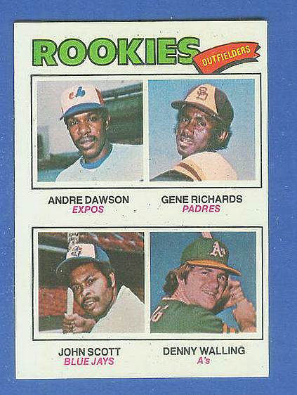 1977 Topps #473 Andre Dawson ROOKIE [#b] (Expos) Baseball cards value