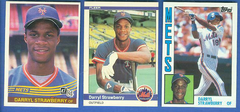 Darryl Strawberry -  1984 Rookie Card Lot (Topps,Donruss & Fleer) Baseball cards value