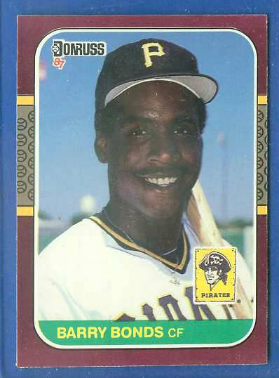 barry bonds rookie. Barry Bonds - 1987 Donruss