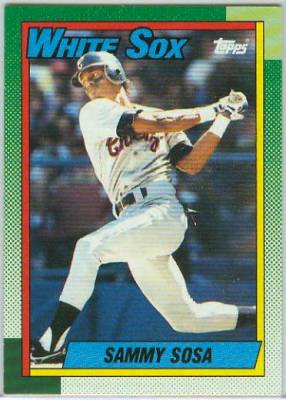 Sammy Sosa - 1990 Score #558 ROOKIE - Lot of (25) (White Sox) Baseball cards value