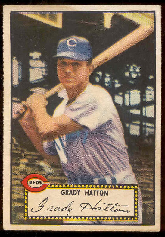 1952 Topps #..6 Grady Hatton (Reds) Baseball cards