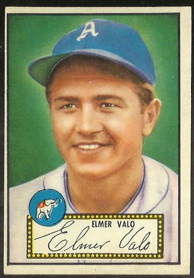 1952 Topps #.34 Elmer Valo RED-BACK [#c] (Philadelphia A's) Baseball cards value