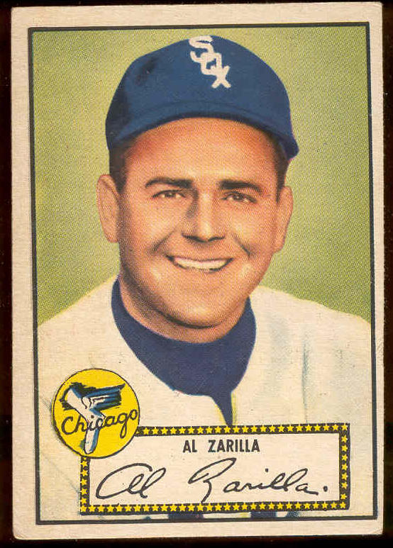1952 Topps #.70 Al Zarilla (White Sox) Baseball cards value