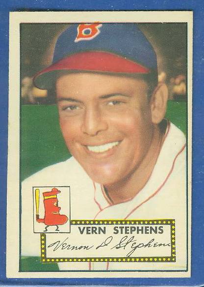 1952 Topps #.84 Vern Stephens [#a] (Boston Braves) Baseball cards value