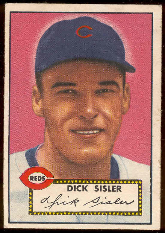 1952 Topps #113 Dick Sister [#a] (Reds) Baseball cards value