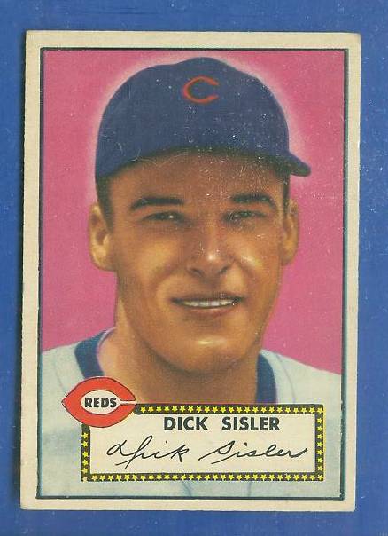 1952 Topps #113 Dick Sister [#b] (Reds) Baseball cards value