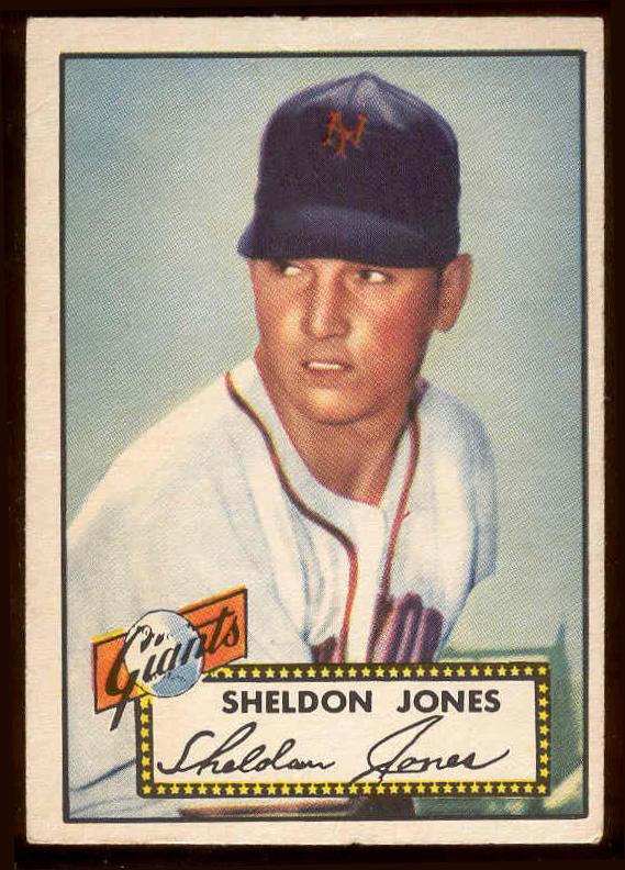1952 Topps #130 Sheldon Jones (NY Giants) Baseball cards value