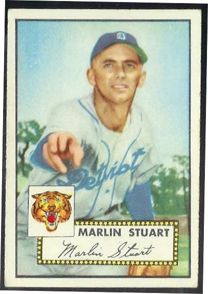 1952 Topps #208 Marlin Stuart [#a] (Tigers) Baseball cards value
