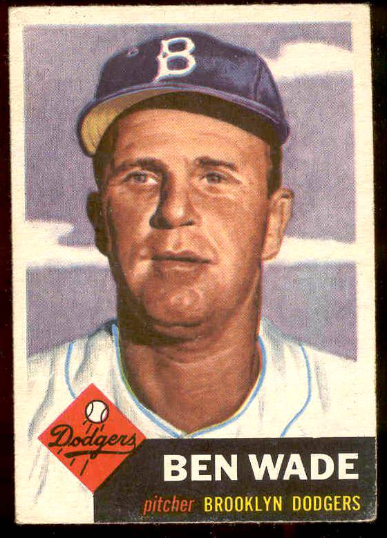 1953 Topps #..4 Ben Wade (Brooklyn Dodgers) Baseball cards