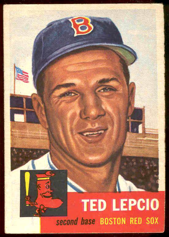 1953 Topps #.18 Ted Lepcio (Red Sox) Baseball cards