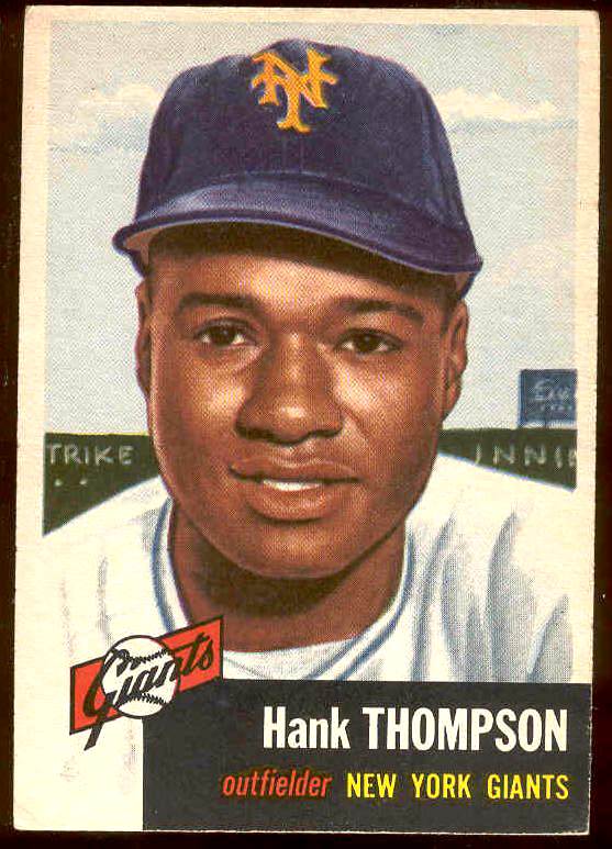1953 Topps #.20 Hank Thompson (NY Giants) Baseball cards