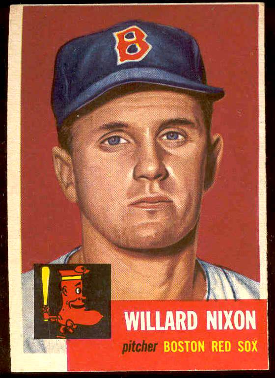 1953 Topps #.30 Willard Nixon (Red Sox) Baseball cards