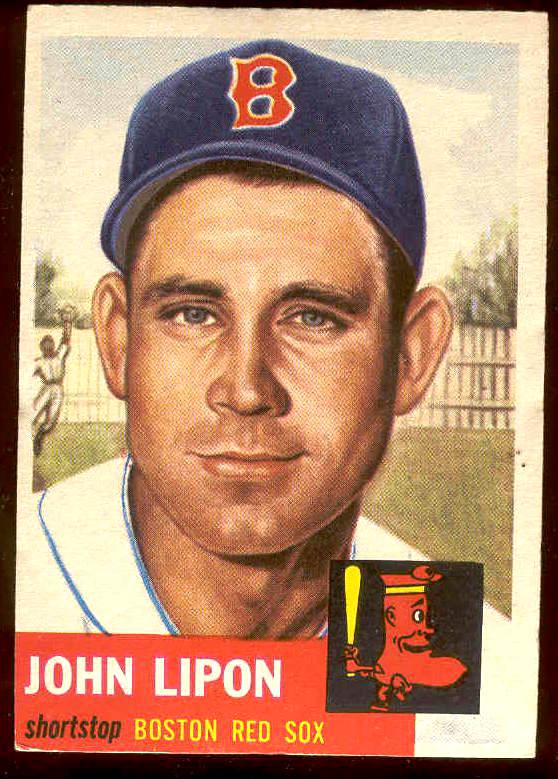 1953 Topps #.40 John Lipon (Red Sox) Baseball cards