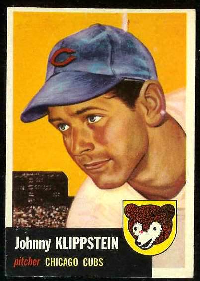 1953 Topps #.46 Johnny Klippstein (Cubs) Baseball cards