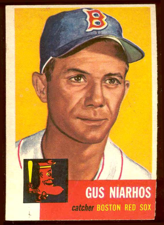 1953 Topps #.63 Gus Niarhos (Red Sox) Baseball cards value