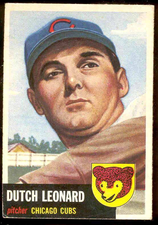 1953 Topps #155 Dutch Leonard (Cubs) Baseball cards value