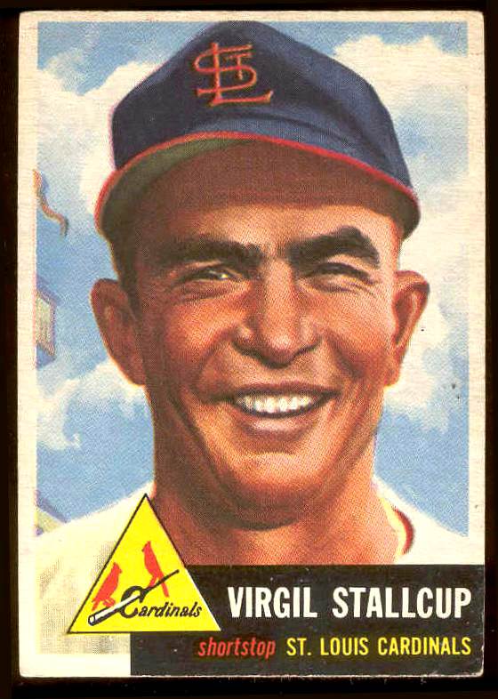 1953 Topps #180 Virgil Stallcup (Cardinals) Baseball cards value