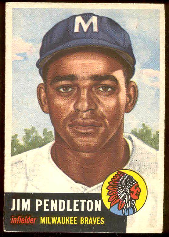 1953 Topps #185 Jim Pendleton (Braves) Baseball cards value