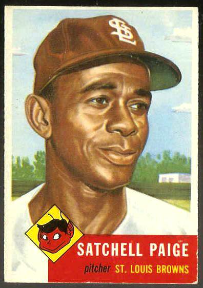 1953 Topps #220 Satchel Paige [#a] (St. Louis Browns) Baseball cards value