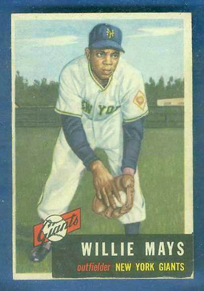 1953 Topps #244 Willie Mays SCARCE HIGH #.[#c] (NY Giants) Baseball cards value