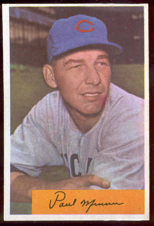 1954 Bowman #.13 Paul Minner (Cubs) Baseball cards value