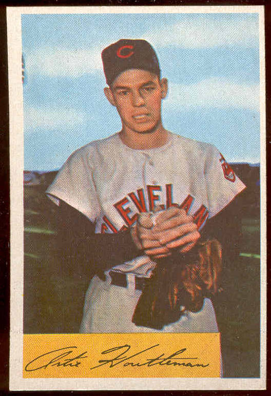 1954 Bowman #.20 Artie Houtteman (Indians) Baseball cards value