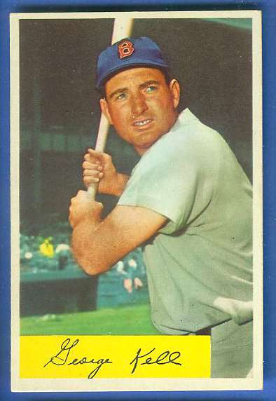 1954 Bowman #.50 George Kell [#a] (Red Sox) Baseball cards value