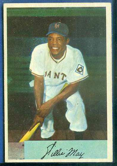 1954 Bowman #.89 Willie Mays [#a] (New York Giants) Baseball cards value
