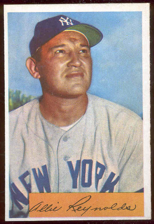 1954 Bowman #113 Allie Reynolds [#a] (Yankees) Baseball cards value