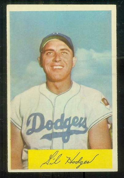 1954 Bowman #138B Gil Hodges CORRECTED VARIATION '.992/.991 FA' [#b] Baseball cards value