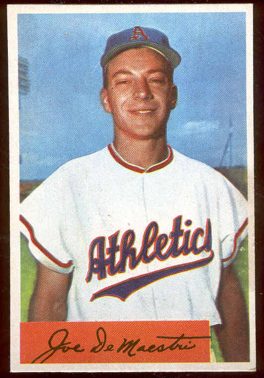 1954 Bowman #147 Joe DeMaestri (Philadelphia A's) Baseball cards value