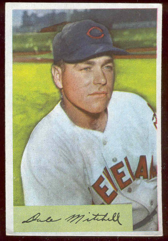 1954 Bowman #148 Dale Mitchell (Indians) Baseball cards value