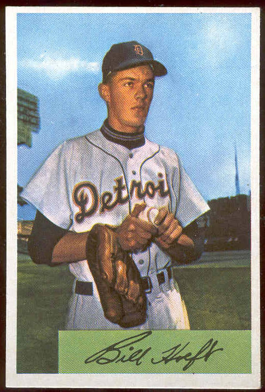 1954 Bowman #167 Bill Hoeft (Tigers) Baseball cards value