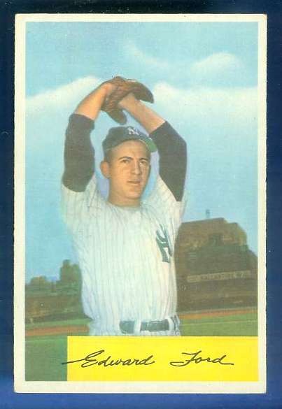 1954 Bowman #177 Whitey Ford [#c] (Yankees) Baseball cards value
