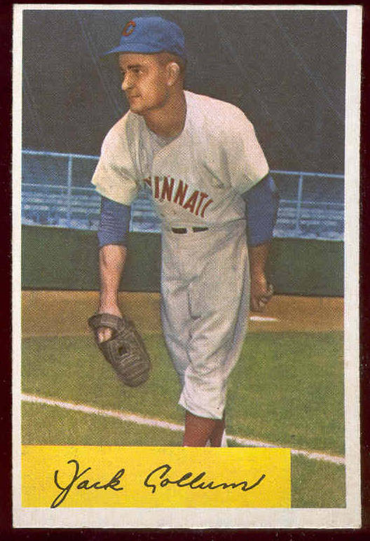 1954 Bowman #204 Jack Collum ROOKIE (Reds) Baseball cards value
