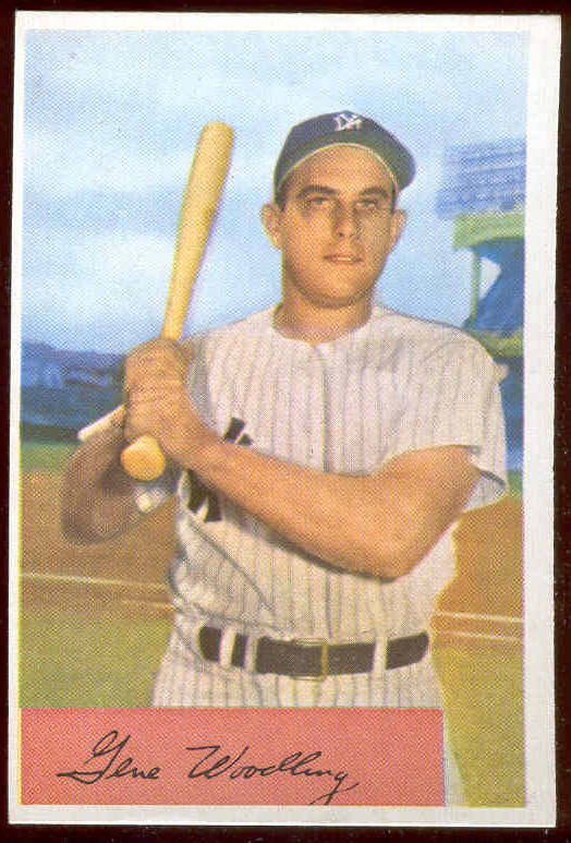1954 Bowman #209 Gene Woodling UER (Yankees) Baseball cards value