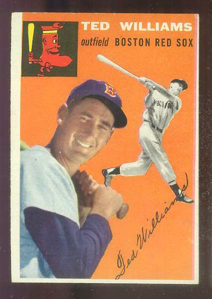 1954 Topps #..1 Ted Williams [#a] (Red Sox) Baseball cards value