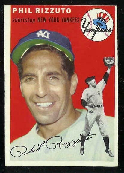 1954 Topps #.17 Phil Rizzuto (Yankees) Baseball cards