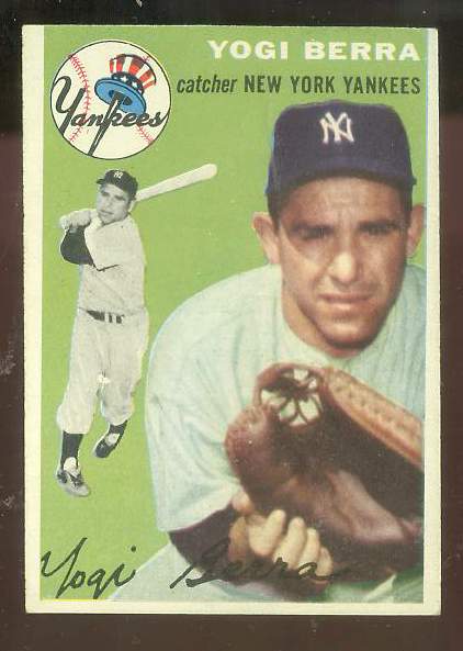 1954 Topps #.50 Yogi Berra [#a] (Yankees) Baseball cards value