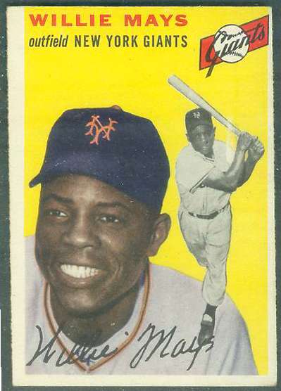 1954 Topps #.90 Willie Mays [#b] (NY Giants) Baseball cards value