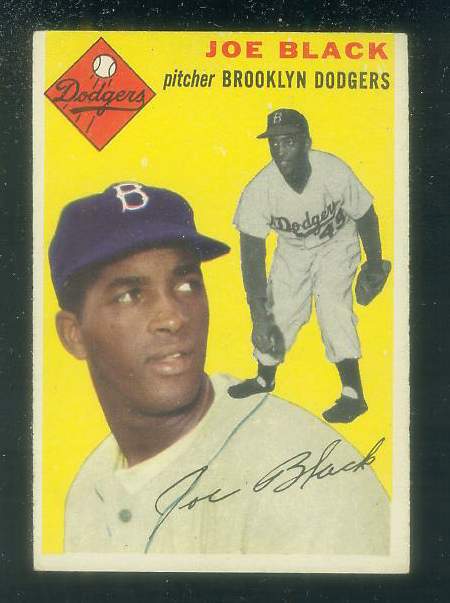 1954 Topps #.98 Joe Black [#a] (Brooklyn Dodgers) Baseball cards value