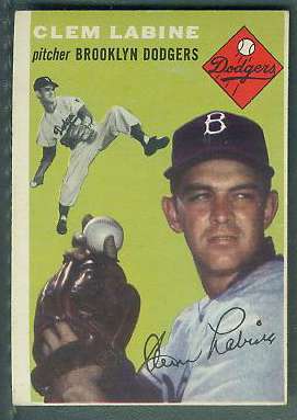 1954 Topps #121 Clem Labine (Brooklyn Dodgers) Baseball cards value