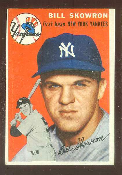 1954 Topps #239 Bill Skowron ROOKIE [#a] (Yankees) Baseball cards value