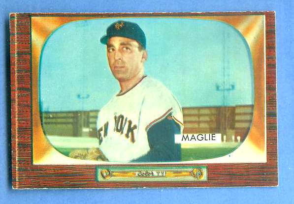 1955 Bowman #.95 Sal Maglie [#a] (New York Giants) Baseball cards value