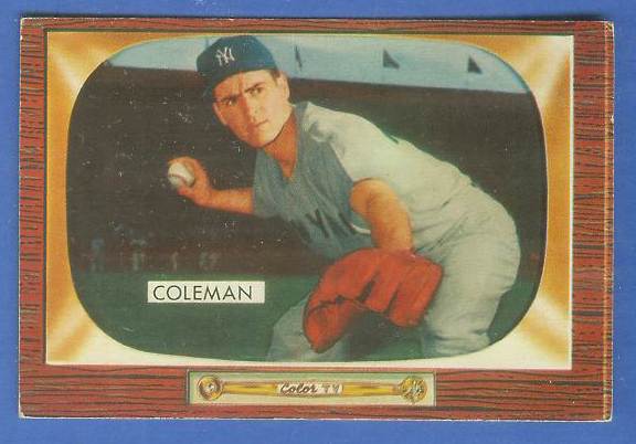 1955 Bowman #.99 Jerry Coleman [#a] (Yankees) Baseball cards value