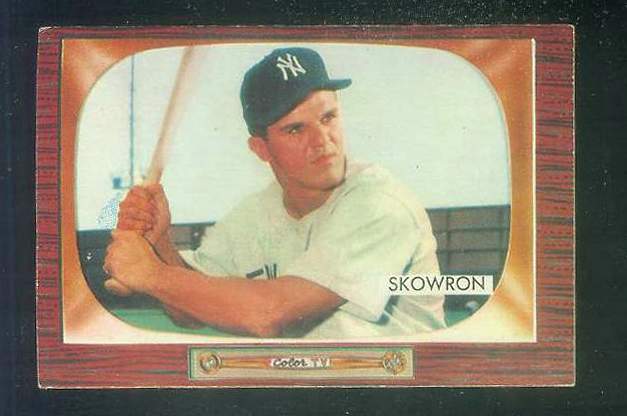1955 Bowman #160 Bill Skowron [#b] (Yankees) Baseball cards value